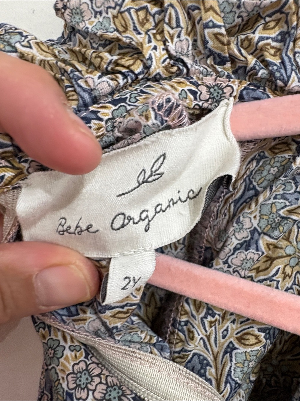Bebe Organic Floral Ruffle Blouse – 2Y - Picture 4 of 4